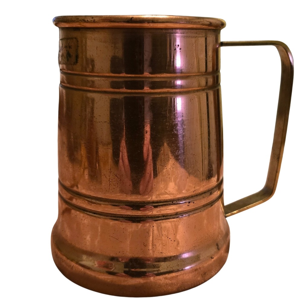 Benjamin & Medwin Vintage Copper Golf Trophy Tankard Mug 2nd Place‎ 1982 Korea